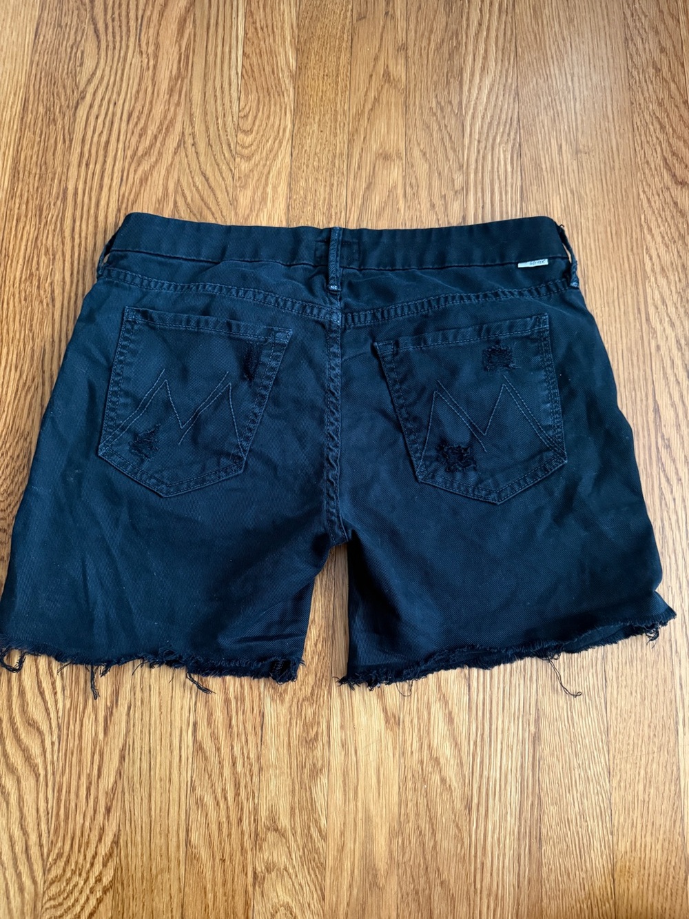 Mother black cut off casual shorts 28